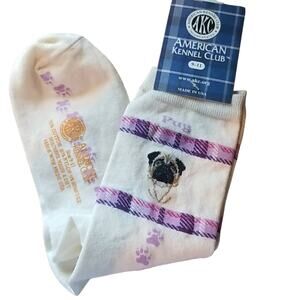 Official AKC Ivory Pug Socks